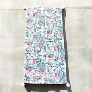 New! LILLY PULITZER TASSEL Beach Bath Towel